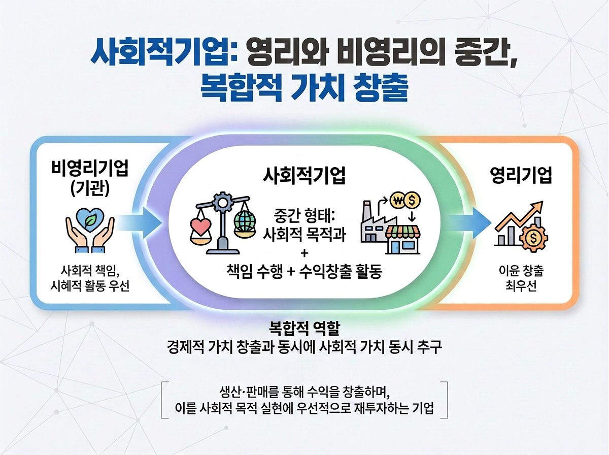 사회적기업 구조 개념도